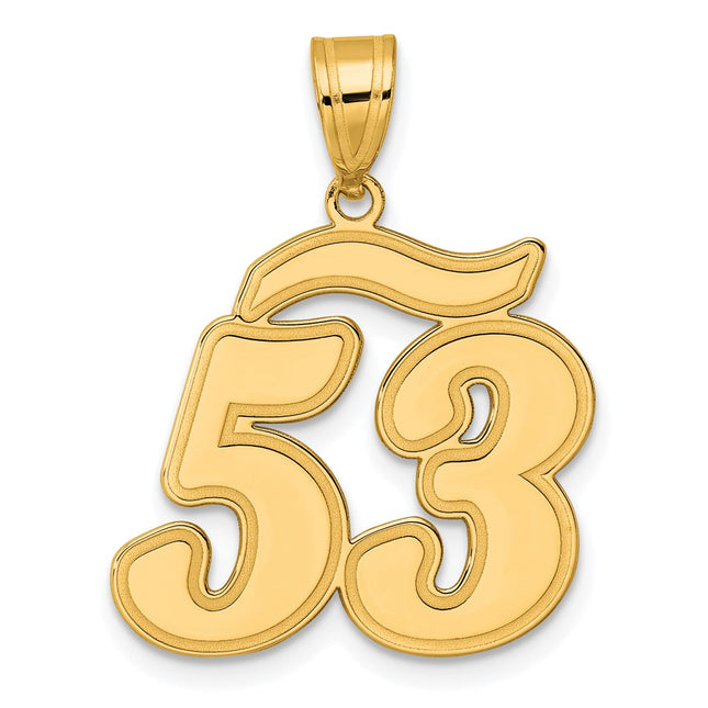 14k Yellow Gold Pendants Style SCN53 - Classique Jewelry Inc.