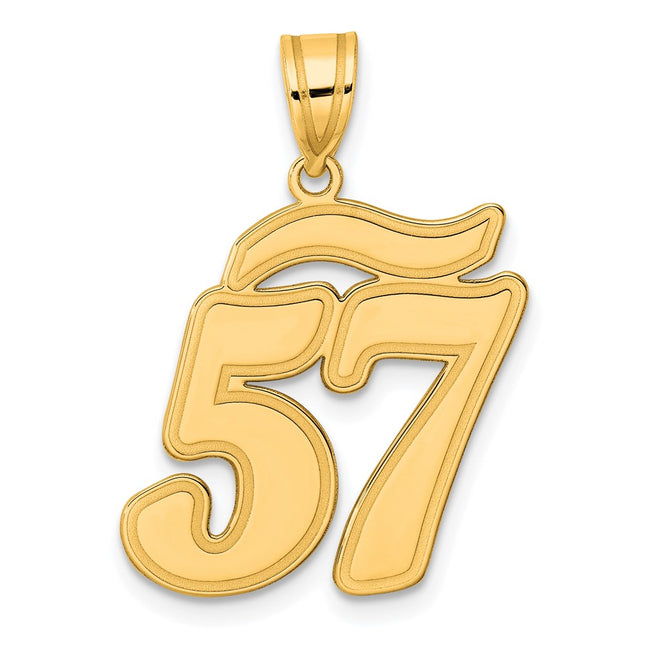 14k Yellow Gold Pendants Style SCN57 - Classique Jewelry Inc.