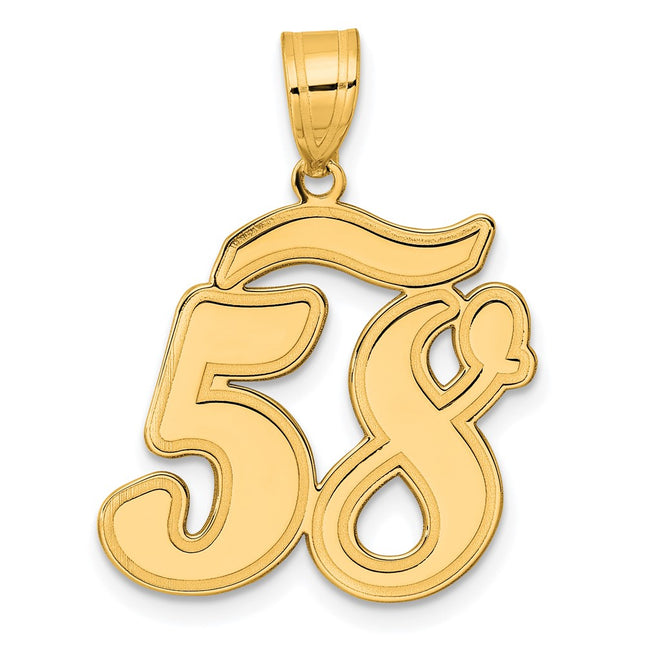 14k Yellow Gold Pendants Style SCN58 - Classique Jewelry Inc.