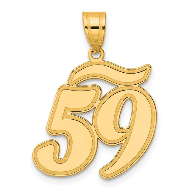 14k Yellow Gold Pendants Style SCN59 - Classique Jewelry Inc.