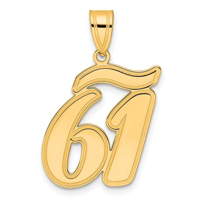 14k Yellow Gold Pendants Style SCN61 - Classique Jewelry Inc.