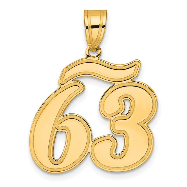 14k Yellow Gold Pendants Style SCN63 - Classique Jewelry Inc.