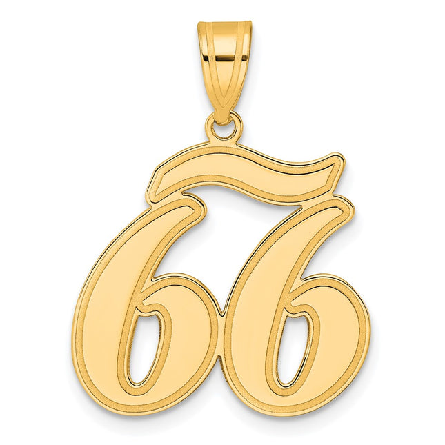 14k Yellow Gold Pendants Style SCN66 - Classique Jewelry Inc.
