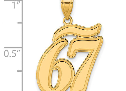 14k Yellow Gold Pendants Style SCN67 - Classique Jewelry Inc.