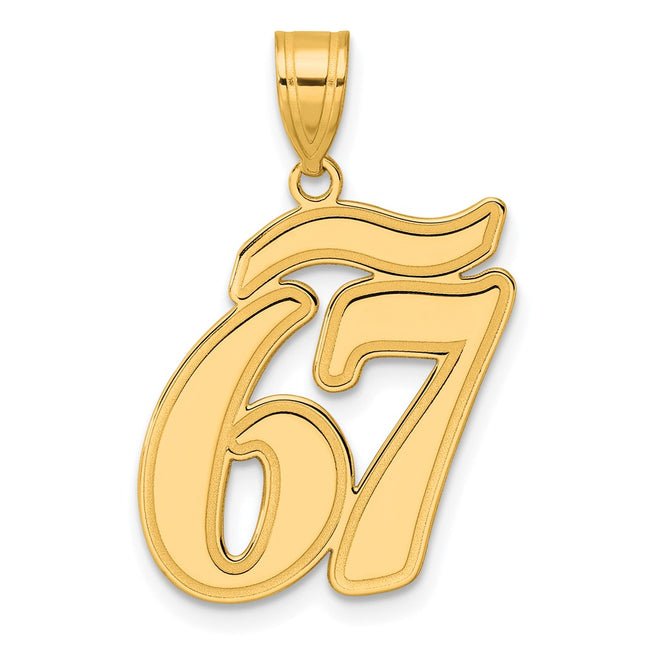 14k Yellow Gold Pendants Style SCN67 - Classique Jewelry Inc.