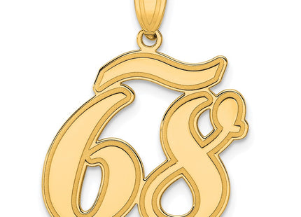 14k Yellow Gold Pendants Style SCN68 - Classique Jewelry Inc.