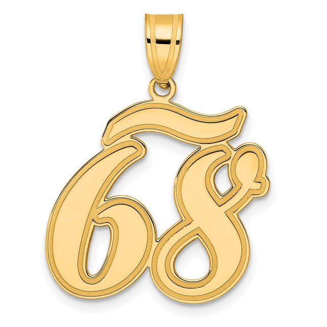 14k Yellow Gold Pendants Style SCN68 - Classique Jewelry Inc.