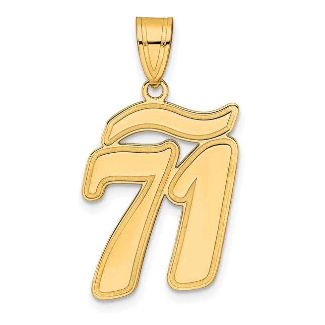 14k Yellow Gold Pendants Style SCN71 - Classique Jewelry Inc.