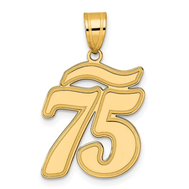 14k Yellow Gold Pendants Style SCN75 - Classique Jewelry Inc.