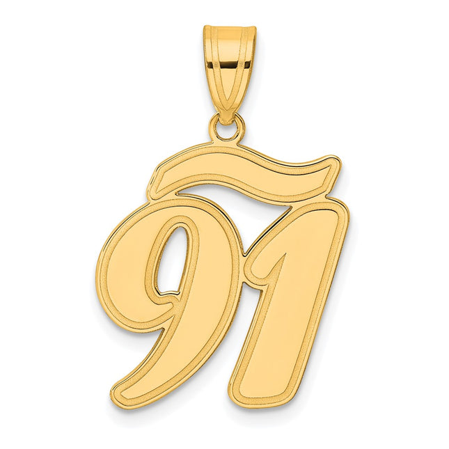 14k Yellow Gold Pendants Style SCN91 - Classique Jewelry Inc.