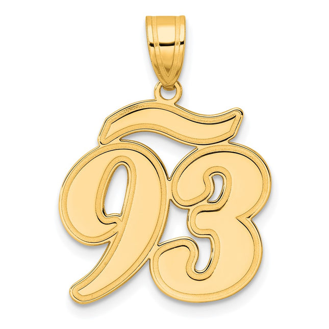 14k Yellow Gold Pendants Style SCN93 - Classique Jewelry Inc.
