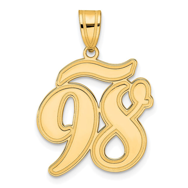 14k Yellow Gold Pendants Style SCN98 - Classique Jewelry Inc.