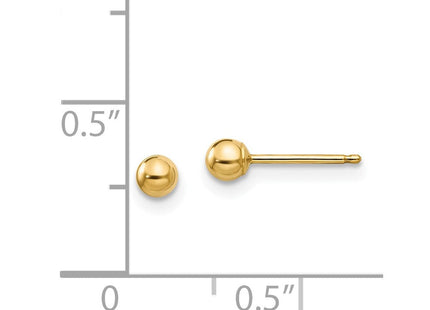 14k Madi K Polished Ball Post Earrings (Style SE100)