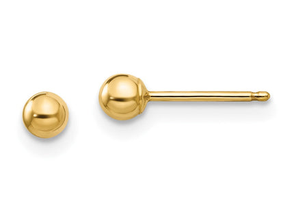14k Madi K Polished Ball Post Earrings (Style SE100)