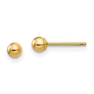 14k Madi K Polished Ball Post Earrings (Style SE100)