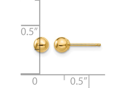 14K gold earrings, further view