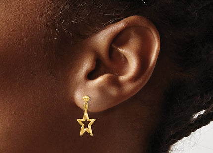 14K gold earrings, another view