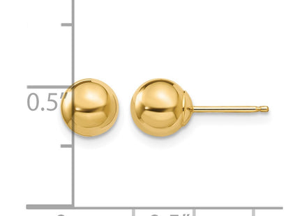 14K gold earrings, further view