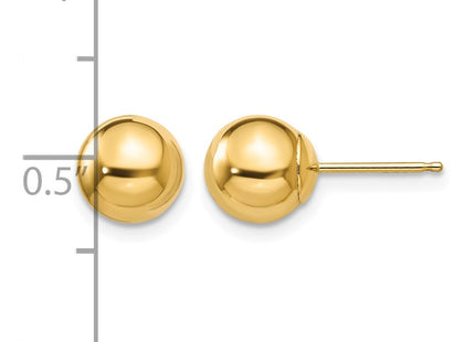14K gold earrings, further view