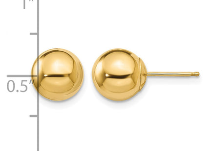 14K gold earrings, further view