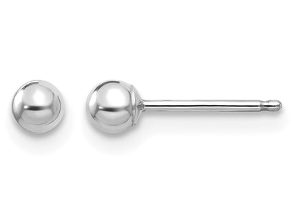 14K white gold earrings