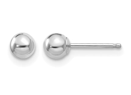 14K white gold earrings