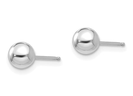 14K white gold earrings, alternate view