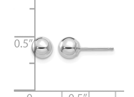 14K white gold earrings, further view