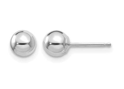 14K white gold earrings