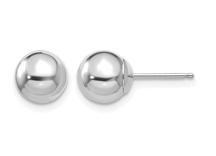 14K white gold earrings