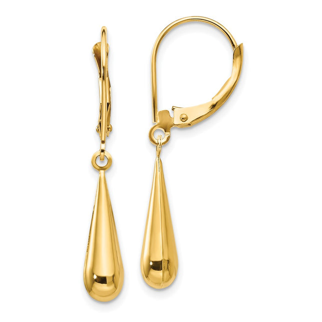 14k Yellow Gold Earrings Style SE1102 - Classique Jewelry Inc.