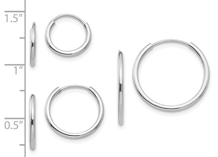 14k White Gold Earrings Style SE1292 - Classique Jewelry Inc.