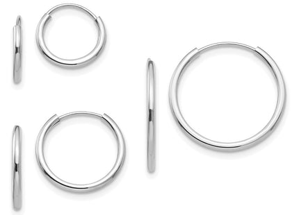 14k White Gold Earrings Style SE1292 - Classique Jewelry Inc.