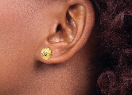 14K gold earrings, another view