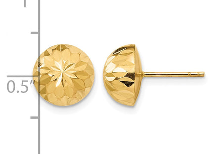 14K gold earrings, further view