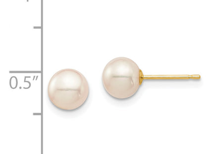 14k Yellow Gold Earrings Style SE137 - Classique Jewelry Inc.