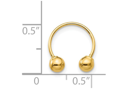 14k Yellow Gold Earrings Style SE1376 - Classique Jewelry Inc.