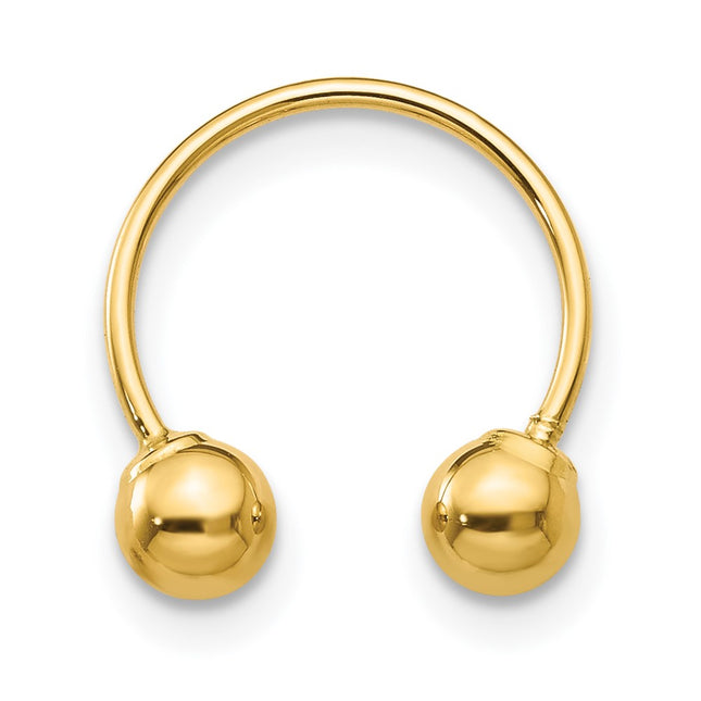 14k Yellow Gold Earrings Style SE1376 - Classique Jewelry Inc.