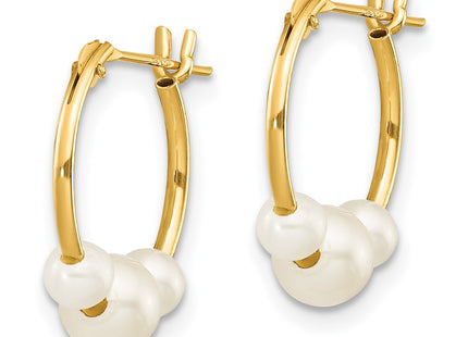 14k Yellow Gold Earrings Style SE1568 - Classique Jewelry Inc.