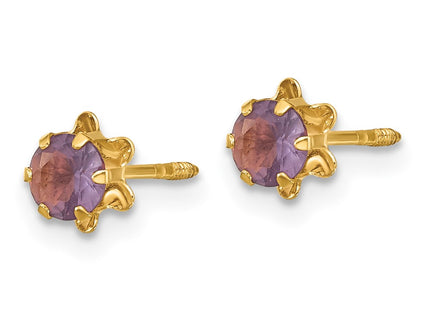 14k Yellow Gold Earrings Style SE160 - Classique Jewelry Inc.