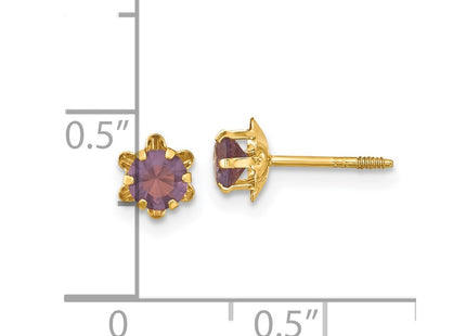 14k Yellow Gold Earrings Style SE160 - Classique Jewelry Inc.