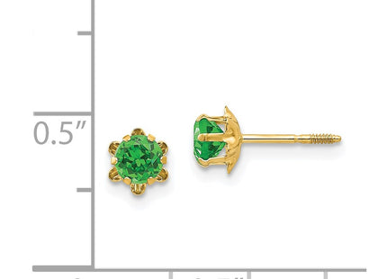 14k Yellow Gold Earrings Style SE163 - Classique Jewelry Inc.