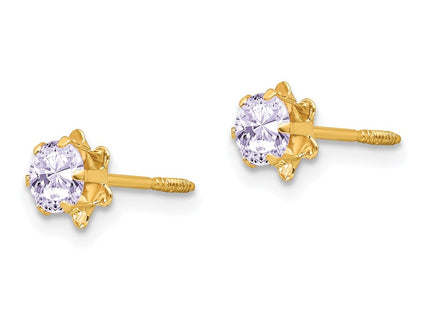 14k Yellow Gold Earrings Style SE164 - Classique Jewelry Inc.