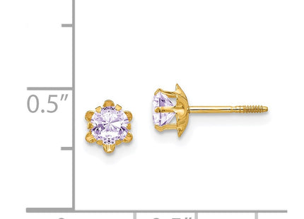 14k Yellow Gold Earrings Style SE164 - Classique Jewelry Inc.