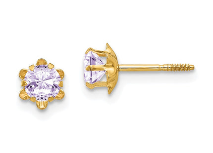 14k Yellow Gold Earrings Style SE164 - Classique Jewelry Inc.