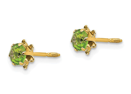 14k Yellow Gold Earrings Style SE166 - Classique Jewelry Inc.