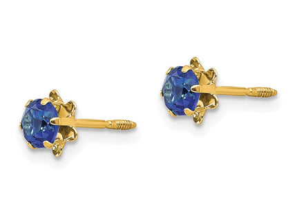 14k Yellow Gold Earrings Style SE167 - Classique Jewelry Inc.