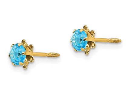 14k Yellow Gold Earrings Style SE170 - Classique Jewelry Inc.