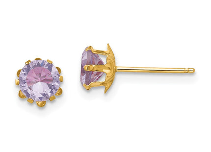 14k Yellow Gold Earrings Style SE172 - Classique Jewelry Inc.