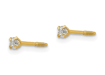 14k Yellow Gold Earrings Style SE1729 - Classique Jewelry Inc.